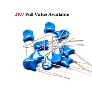 20PCS 2KV 121 100PF 101/120PF 121/220PF 221/330PF 331/22PF 220/2KV151 15PF 150/ 2000V capacitance hi