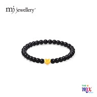 MJ Jewellery THE Mix Collection 999.9/24K Pure Gold Mini Love Agate Bracelet AGB-B800