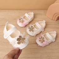 Baby Baby Shoes Baby Girl Cloth Shoes Spring 1 Year Old Lace Flower Princess Shoes Autumn Front Shoe