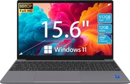 ApoloSign 15.6'' Laptop, 12GB RAM 512GB SSD, Windows 11 Laptop Computer, Intel Jasper Lake N5095(up