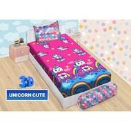 Sprei Bonita Ukuran 100x200 Super Single Tinggi 20 Fitted 3D Disperse