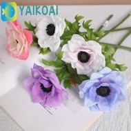 GLENES Artificial Anemone, Lifelike Plastic Silk Anemone Flowers, Flower Arrangements Realistic Real