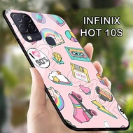Softcase Glass Infinix Hot 10S | Case HP Infinix Hot 10S | Case Infinix | Kesing HP Infinix Hot 10S 