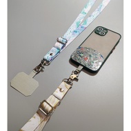 Marble Pattern Thick Handphone Crossbody Sling| Lanyard| Handphone Case Hanging Rope Adjustable Stra