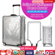 [SG STOCK ]PVC Luggage Cover Protector Transparent Protector Waterproof Suitcase Bag Travel 20 22 24