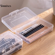 Si Plastic Pencil Box Candy Colors Transparent School Pencil Cases Stackable Design for School