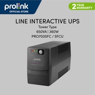 Prolink PRO700SFCU 650VA UPS Power Backup (with AVR + USB Port) - Computer / Modem / Wireless Router