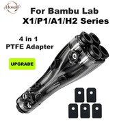HB 4 in 1 PTFE Adapter for Bambu Lab H2C/H2D/H2S/P1S/P1P/X1C/A1/A1 MINI Connecter 4 Feeder Modules U