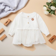 Princess Little Flower Onesies Baby Girl Bodysuiys Newborn Tulle Clothes