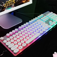 Gaming keyboard with 7-color led round keys T Wolf T80 gaming keyboard [New]