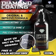 Diamond Coating 300ml Ceramic Quick Coating Spray  Car Polish  Headlamp Shine & Water proof