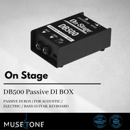 ON STAGE DB500 MINI DI BOX (ACTIVE) WITH CABINET SIMULATOR | FOR ACOUSTIC / ELECTRIC / BASS GUITAR K