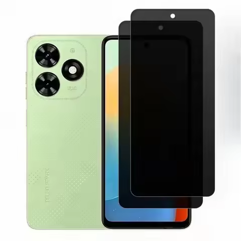 2pcs Anti-Spy Tempered Glass For Tecno Spark Go 2 go 1 Privacy Screen Protector for Tecno Spark 30 5