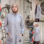 HJ-BLV CLOUDGREY HIJACKET® BELVA Jaket Wanita Panjang Muslimah Hijaber /Jaket Korea Wanita /Jaket Hi