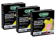 Performance Series IRONMAN Antibacterial Bandages, Extreme Hold Adhesive Technology, Knee & Elbow 3 