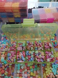 Set Mote Manik Manik Box manik manik Bonus Benang dan Gunting Benang 10 sekat