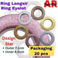 20pcs Ring Eyelet Langsir-Ring Langsir-Curtain Eyelet-Ring Eyelet Curtain-Ring Langsir Eyelet-Cincin