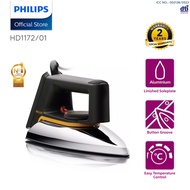 PHILIPS Garment Care Dry Iron HD1172/01Dual voltage, Aluminum Soleplate, 1.9M Cord, Aluminum