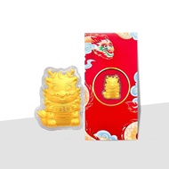 FC1 TAKA Jewellery 999 Pure Gold Angbao 2024 Dragon Chinese New Year Red Packet [Bundle Sale]