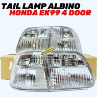 CIVIC EK99 TAIL LAMP ALBINO (4DOOR) WHITE CLEAR BRAND DEPO