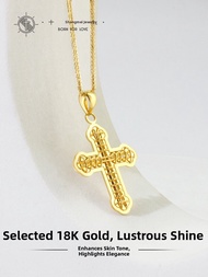 SHISHANGMEIDI | Gold Cross Pendant 18k