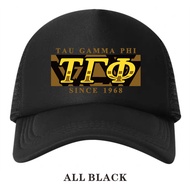 TEAM ITIK CLO TAU GAMMA PHI All Black Fraternity Cap for TRISKELION TGP Design Fashion Sport Hat