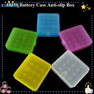 SUSSG 18650 Battery Box, Coloful Anti-slip Battery ,  Plastic 4 AA AA Rechargeable Battery Container