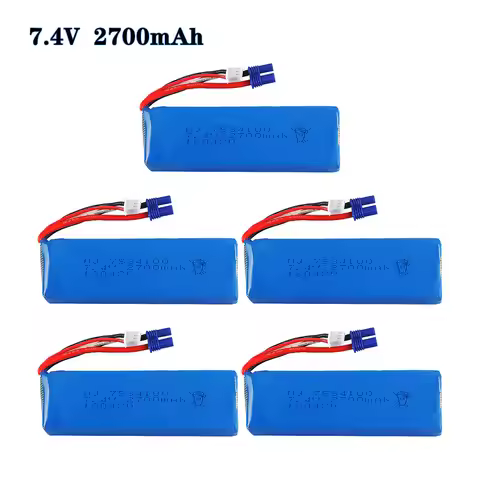 7.4V 2700mAh 25C 7534100 Lipo Battery Spare Part for Hubsan H501S H501C X4 FPV RC Quadcopter Drone P