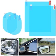 2Pcs Side Window Glass Transparent Sticker Universal  Waterproof Anti Fog Reflective Rainproof Car Rearview Mirror Film