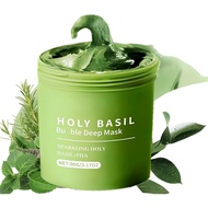 Holy Basil Bu/bble Deep Mask,Face Sheet Masks, Holy Basil & Carbonated Water for Cleansing Pores & B