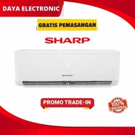 sale FREE PASANG AC 1/2PK SHARP AH A5UCYN/UCY 0,5Pk berkualitas