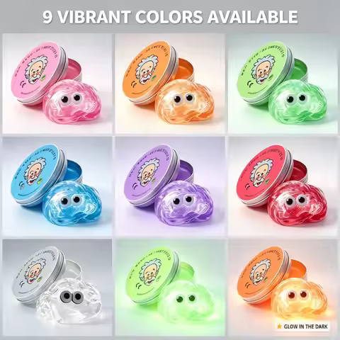 Colorful Non-Newtonian liquid decompression toys Children Transparent Elastic Modeling Compound Non 