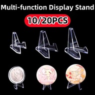 10/20PCS Commemorative Coin Easel Stand Card Display Stand Acrylic Picture Holder Coin Card Holder