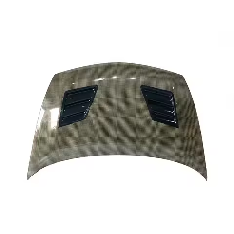 Langyu 07-15 Car Exterior Parts Engine Cover Carbon Fiber Front Bonnet for Civic FD2 Upgrade Type-R 