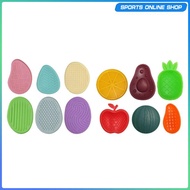 [Beauty] 6x Silicone Sensory Fidget Toys Quiet Fidget for Stocking Stuffers Classroom