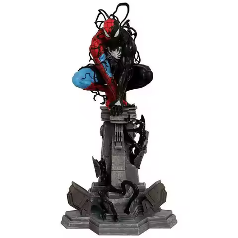 Marvel Superhero Genuine Spider Man Venom Symbiosis Iron Man Mk46 Assembled Mk43 Ornament Surprise G