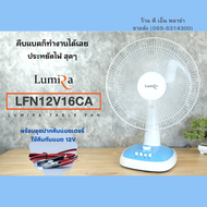 LUMIRA พัดลมพลังงานแสงอาทิตย์ DC 12V 12นิ้ว และ 16นิ้ว