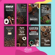 Cafe Wall Decoration Display Coffee Poster Coffee Kitchen Decoration Wall Decor Motivational Quotes 