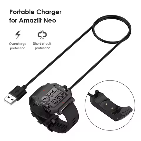 Wireless Charging CableCharger for Huami Amazfit Neo A2001 Smart Watch 1m Fast Portable Charger Adap
