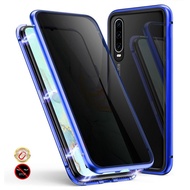 Magnetic Tempered Glass Privacy Metal Case For Huawei P30 Pro P40  P20 P10 Mate 30 20 10 For Huawei Mate 30 Lite Phone C