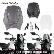 Motorcycle accessories for Triumph Trident 660 windshield, front windshield Trident 660 fairing