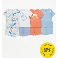 ( Auth ) Set of 4 Geo Uk boys' summer sets Size 6-9M