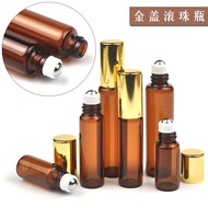 Imported Essential Oil Perfume Glass Roll-On Bottle High-End Steel Ball Roll-On Bottle 3ml5ml 10ml S