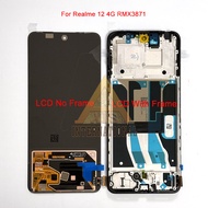6.72 "หน้าจอ LCD สำหรับ Realme 12" เครื่องอ่านพิกัดสัมผัสขอบจอ6.72 "สำหรับ OPPO Realme 12X กรอบหน้าจ