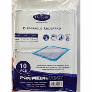 DURASAFE DISPOSABLE UNDERPAD 75X75CM 10S