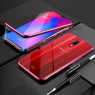 【ข้อเสนอพิเศษ】 Romwe 360โลหะแม่เหล็ก OPPO R17 Realme 5 XT Pro Reno 3 2 2Z 2F ค้นหา X2 Pro แก้วคู่ A5