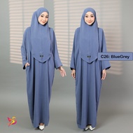 Set Jubah Khimar Kain CEY | Buy Beautiful jubah FREE Tudung Khimar included