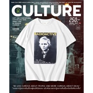 【HOT】2024 เสื้อยืดพรีเมี่ยมOK Apparel เสื้อยืดคอกลมแขนสั้น ลาย มารี คูรี่ marie curie Oversize Cotto
