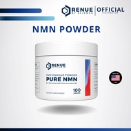 NMN Powder (100 Grams) RENUE BY SCIENCE Authentic From USA Purity + Added NAD+