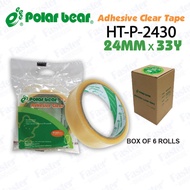 【CLEARANCE】Polar Bear HT-P-2430 Adhesive Tape (24MM × 33Y) (6 rolls)
